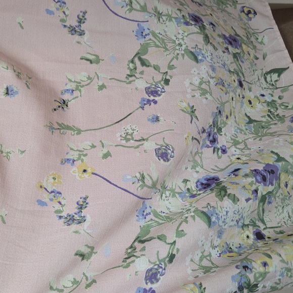 Suzanne Betro Cream Dress with Blue and Green Florals - Picture 7 of 17